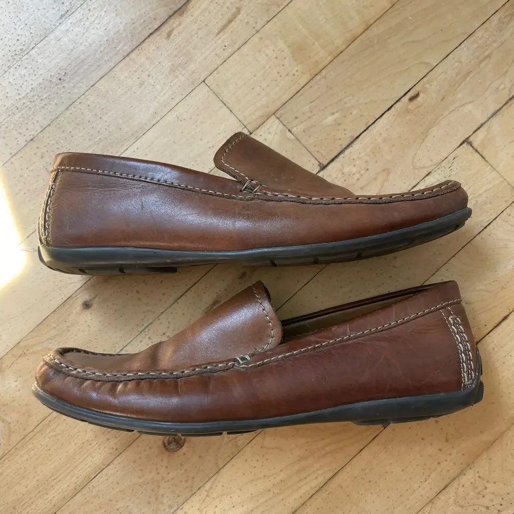 Columbia Men’s‎ Tan Leather Dress Shoe Loafers Size 10